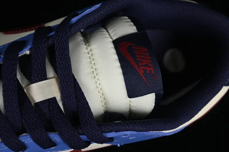 All categories Nk SB Dunk series Nk SB Dunk Low low-top sneakers Nk Dunk Low white, blue and red color SB low-top casual sneakers FV8119-161